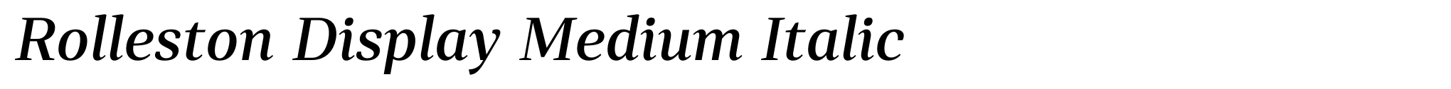 Rolleston Display Medium Italic image